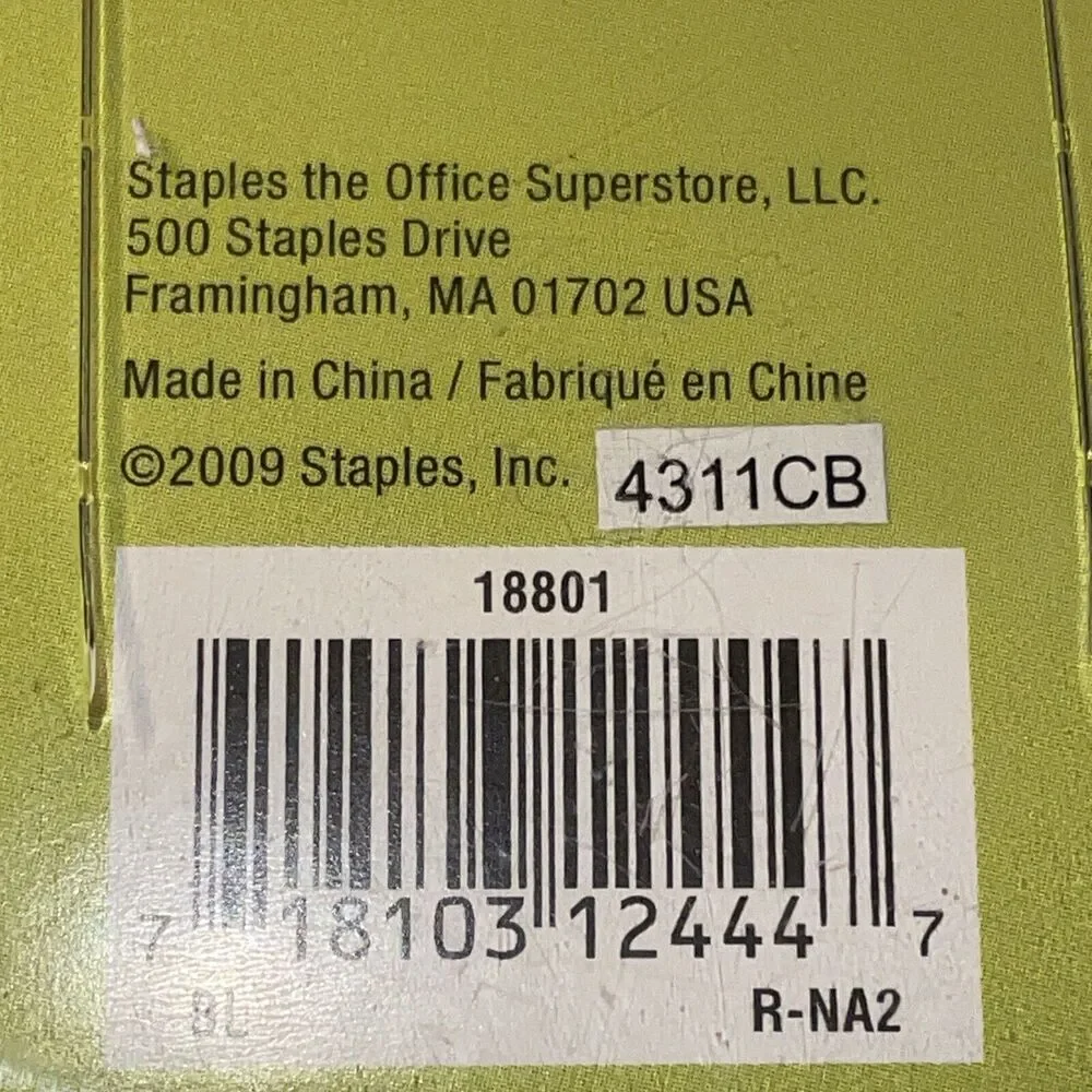 NIP Staples Brand USB 2.0 Cable 6 Ft USB A To USB B Windows/Mac Up To 480 Mbps